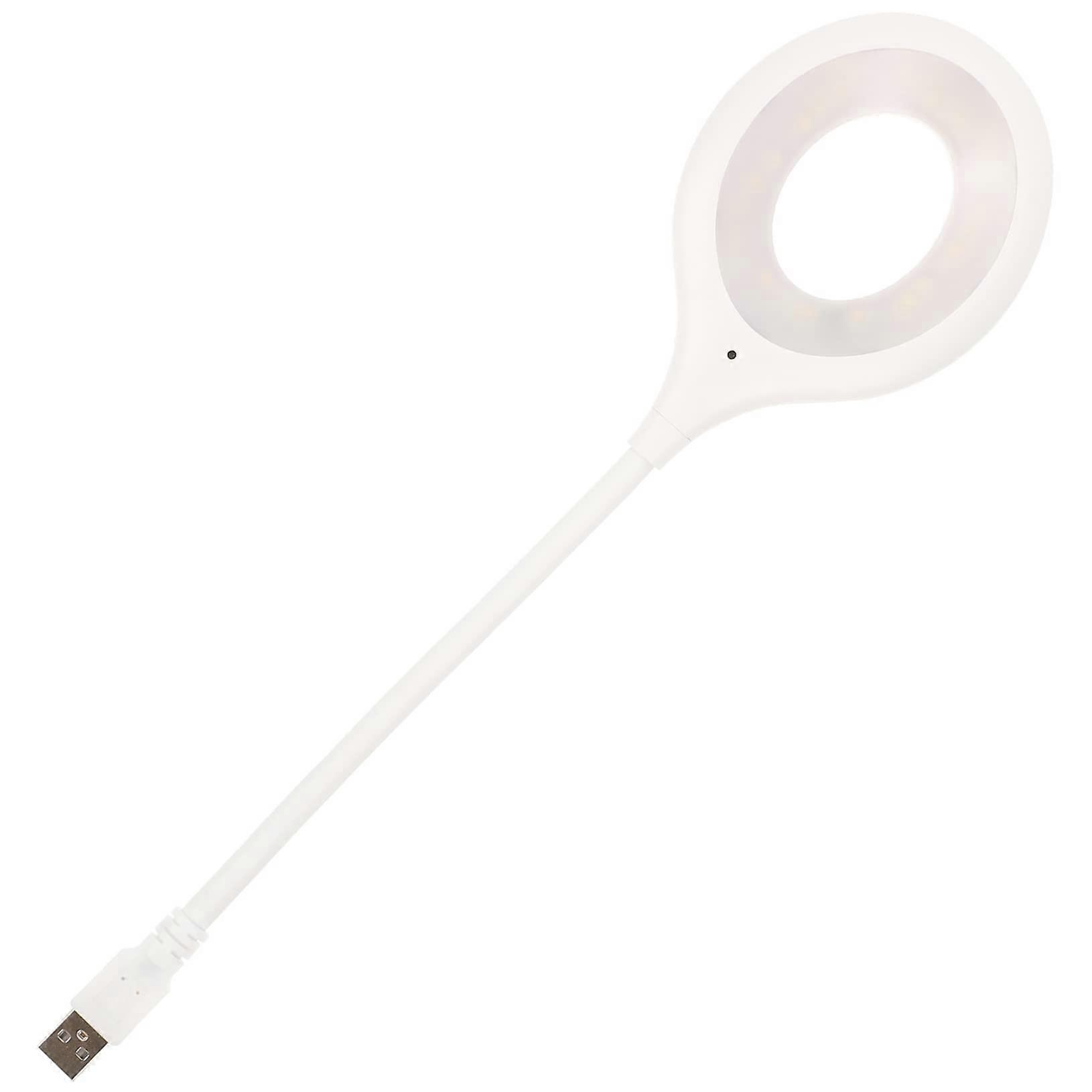 USB Reading Light with Smart Voice Control, Flexible Gooseneck LED Desk Lamp, USB Powered