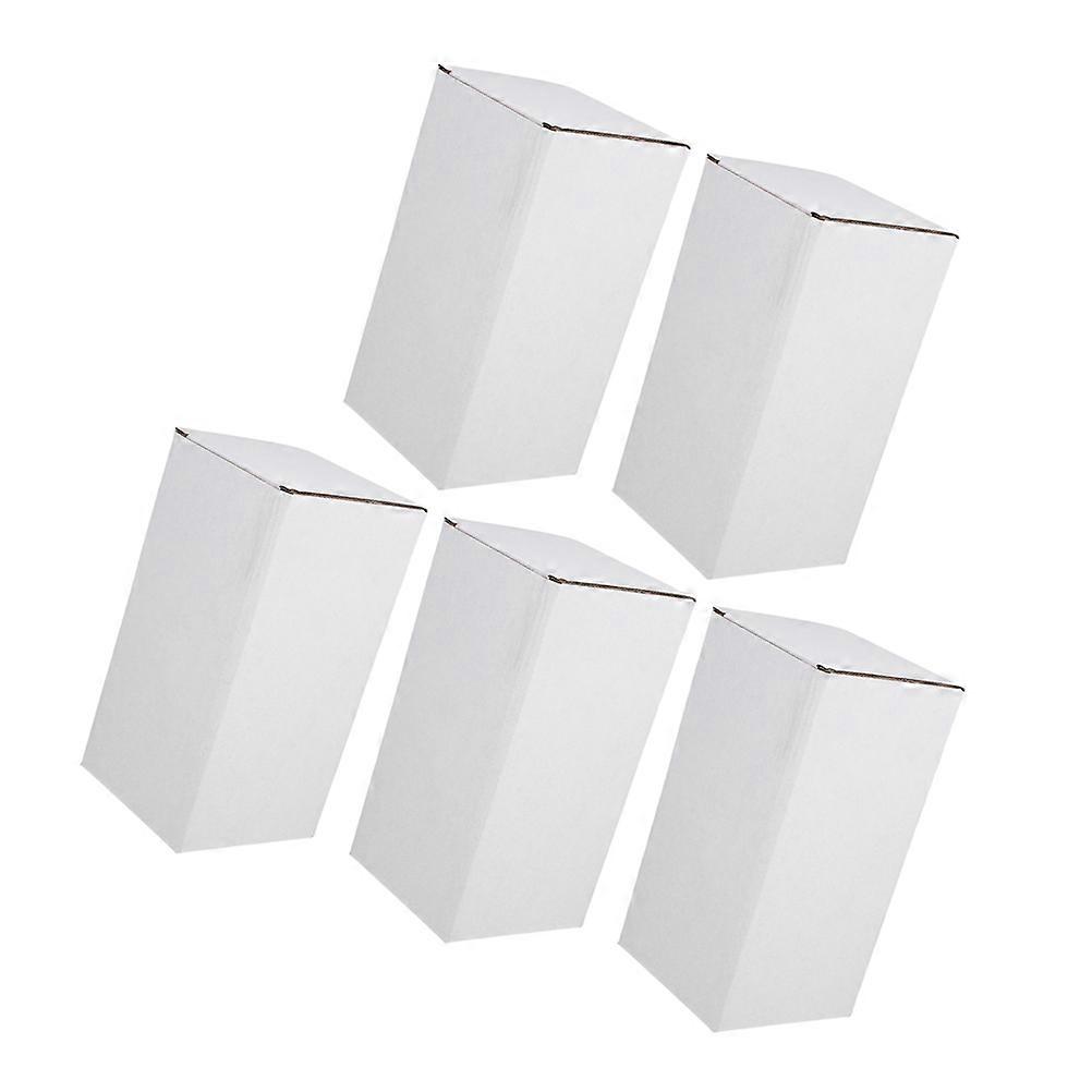 White Corrugated Cardboard Packaging Paper Boxes for Transport 5Pcs