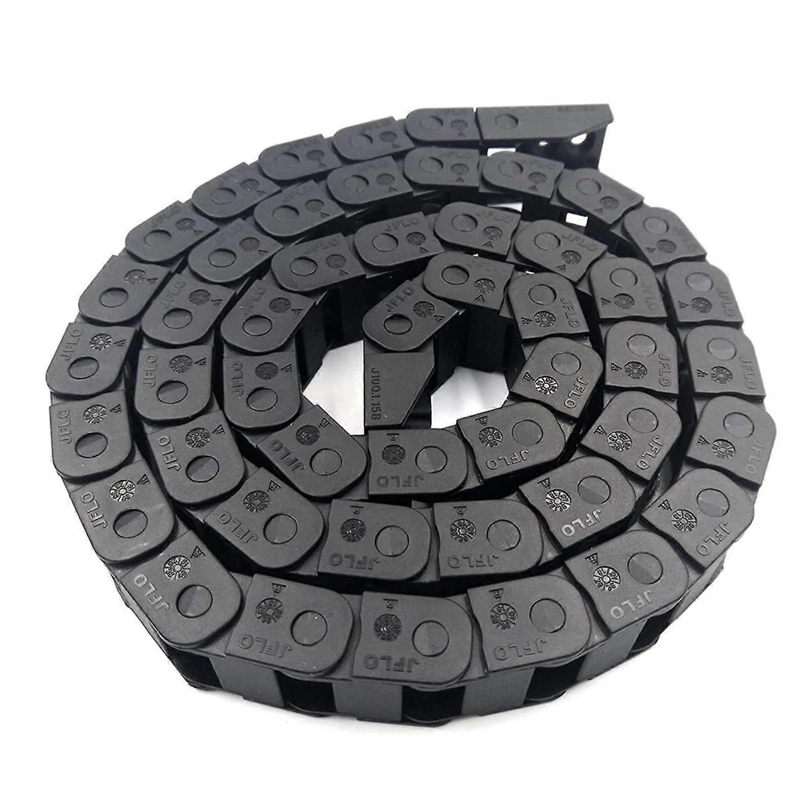 1m 10x15mm Cable Drag Chain CNC Cable Carrier for Secure Wire Management and Motion Protection