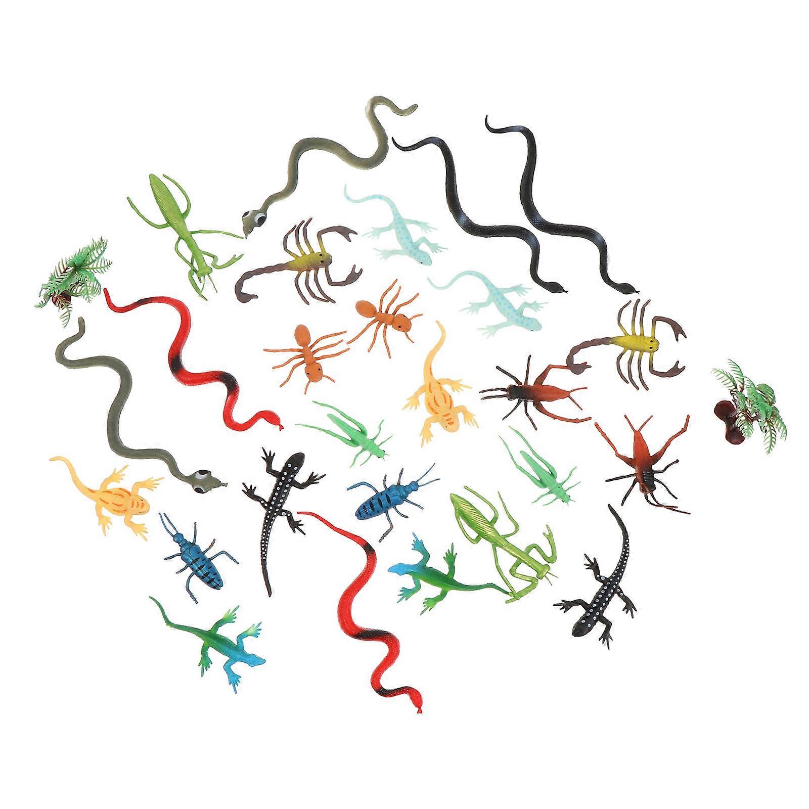 Assorted Color Simulation Insect Animal Models for Decoration 1Set