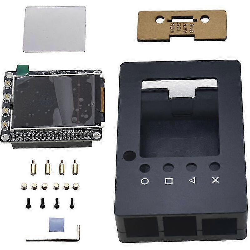2.4 Inch Lcd Screen In Aluminum Case With Ir Function For Raspberry Pi 4b / 3b / 2b / B / A