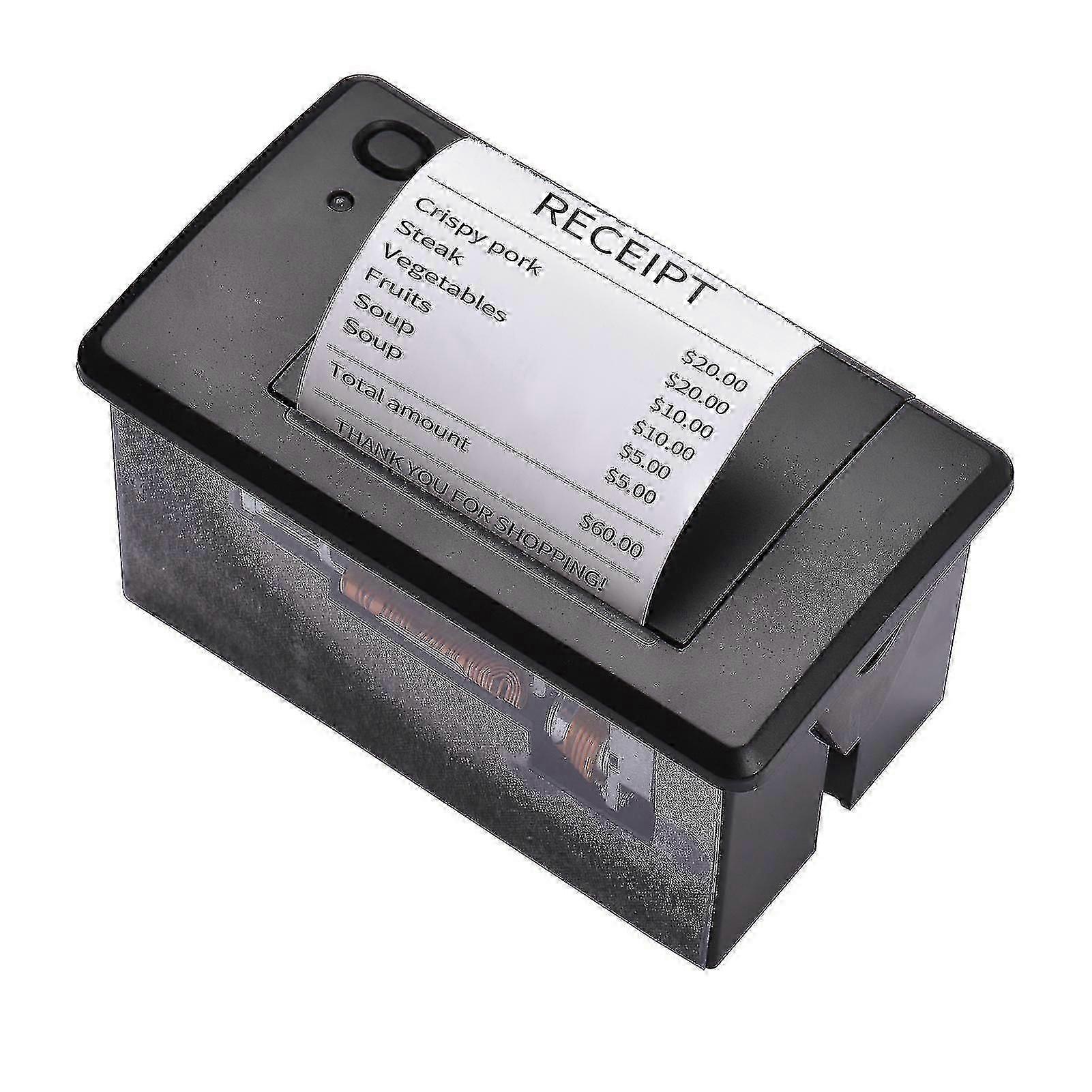 Embedded Thermal Receipt Printer 58MM Mini Printing Module Low Noise with USB/RS232/TTL Serial Port Support ESC/POS Commands for Weighing Apparatus Ca