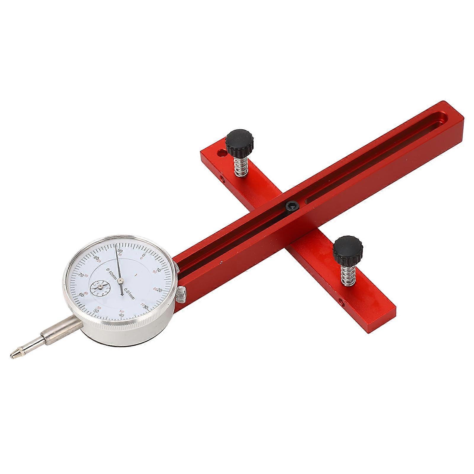 Table Saw Alignment Gauge with Digital Dial Indicator for Precision Woodworking Calibration