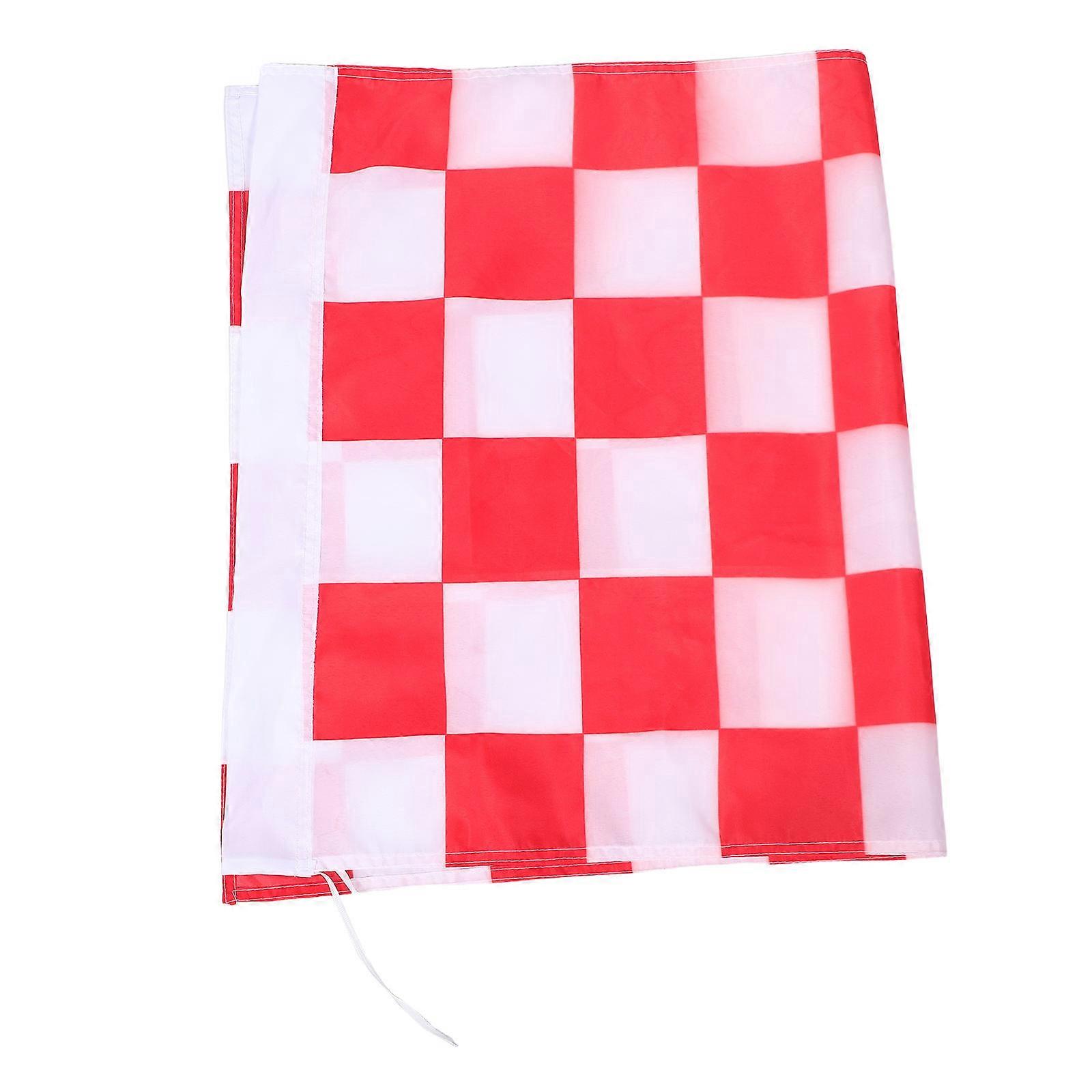 Checkerboard Flag 4Pcs Rectangular 96X64Cm Polyester Design For Racing Events Easy Visibility