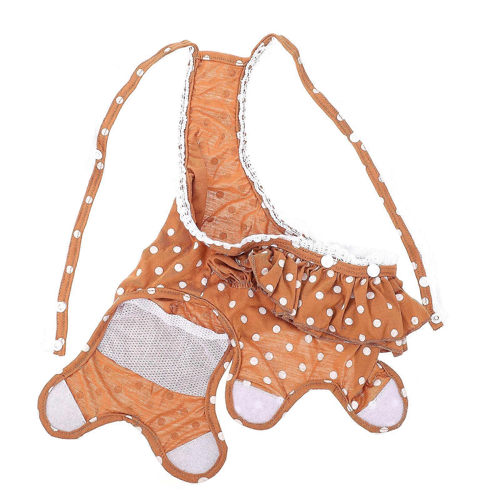 Brown Pet Diapers Dog Physiological Pants for Menstruation 2Pcs