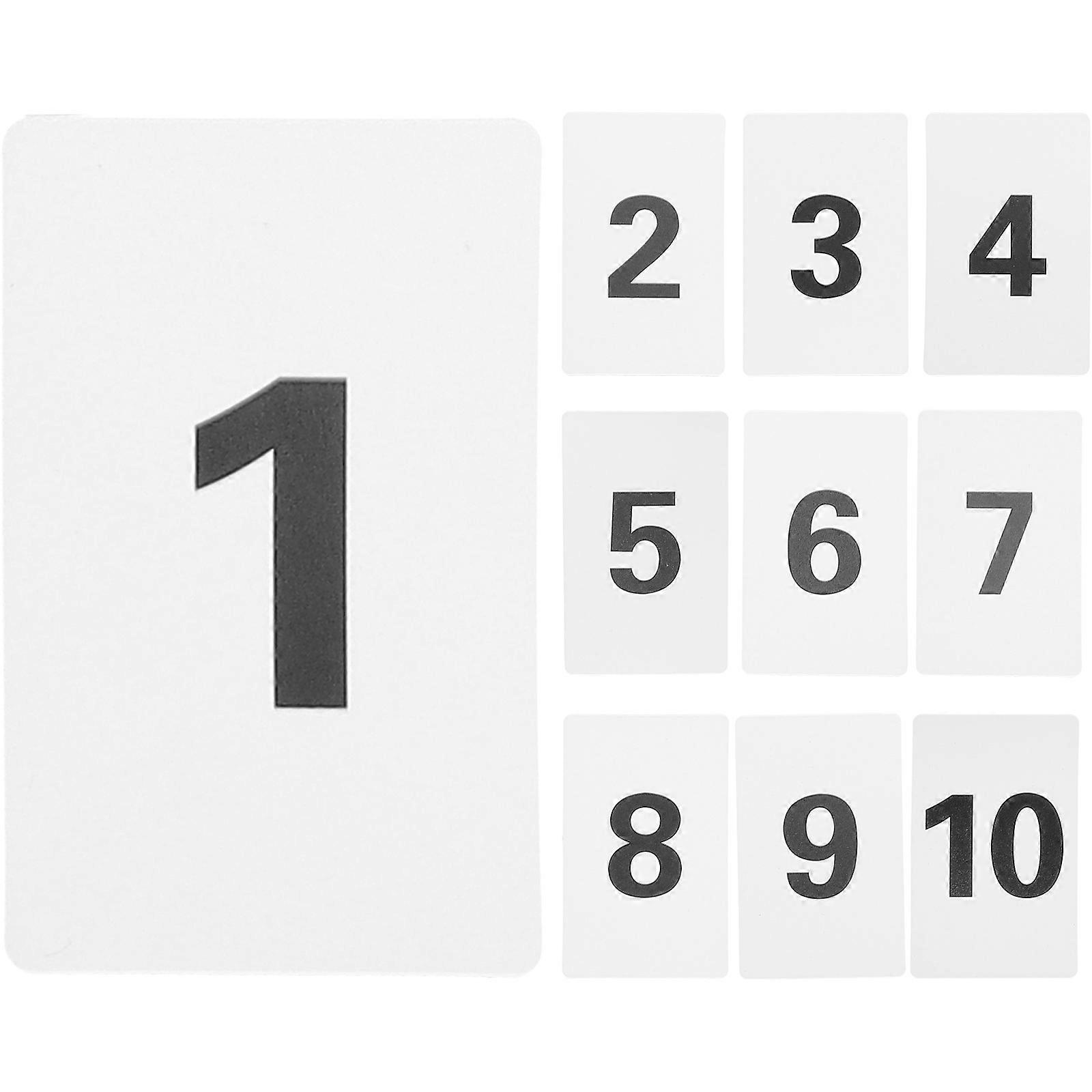 Plastic Number Cards for Table Numbering with 50Pcs 1-10 Digital Set