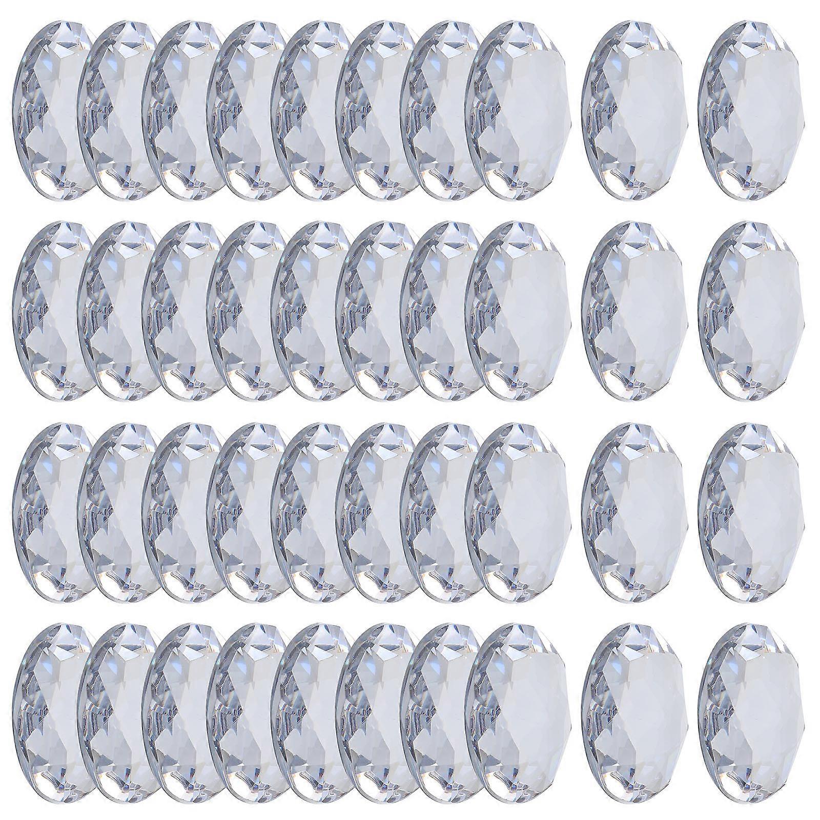 Acrylic Rhinestones for Craft Decoration 100Pcs White Round Flatback