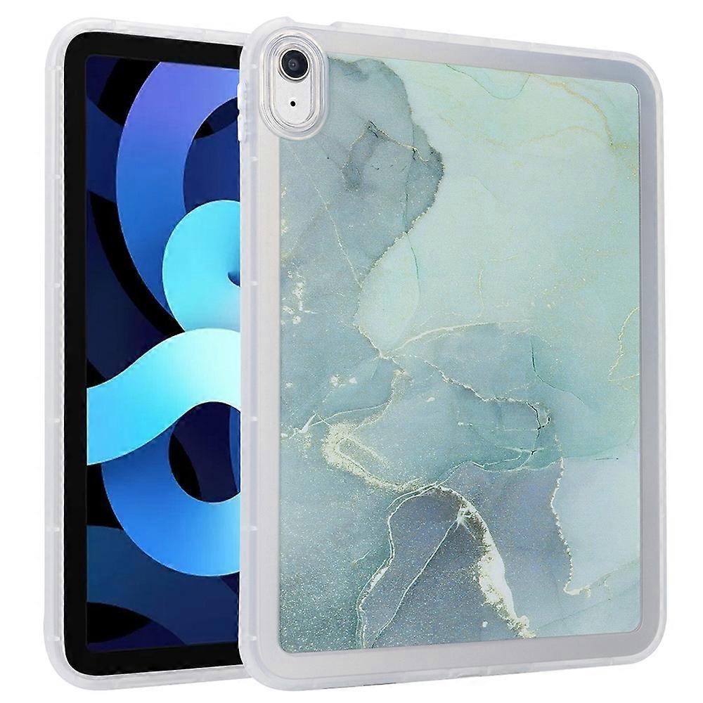 For iPad (2025)/10.9 (2022) TPU Tablet Case Marble Pattern Printing Shockproof Back Cover Shell