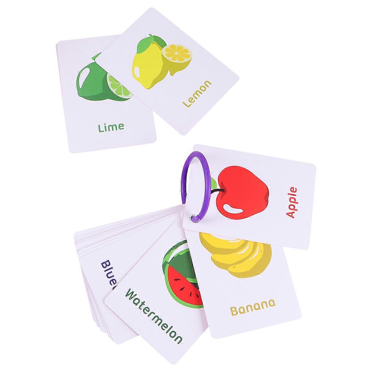 Study for Kids Cognitive Learning Card 2Sets Early Educational Toy