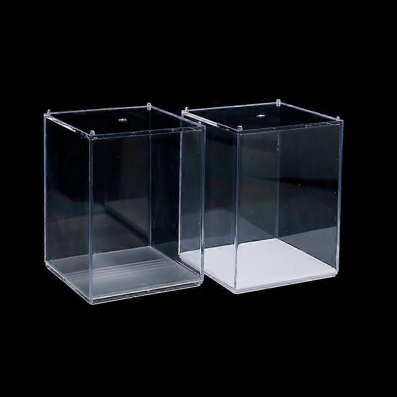 8*8*10cm Acrylic Display Case Clear Cube Box Uv Dustproof Toy Protection
