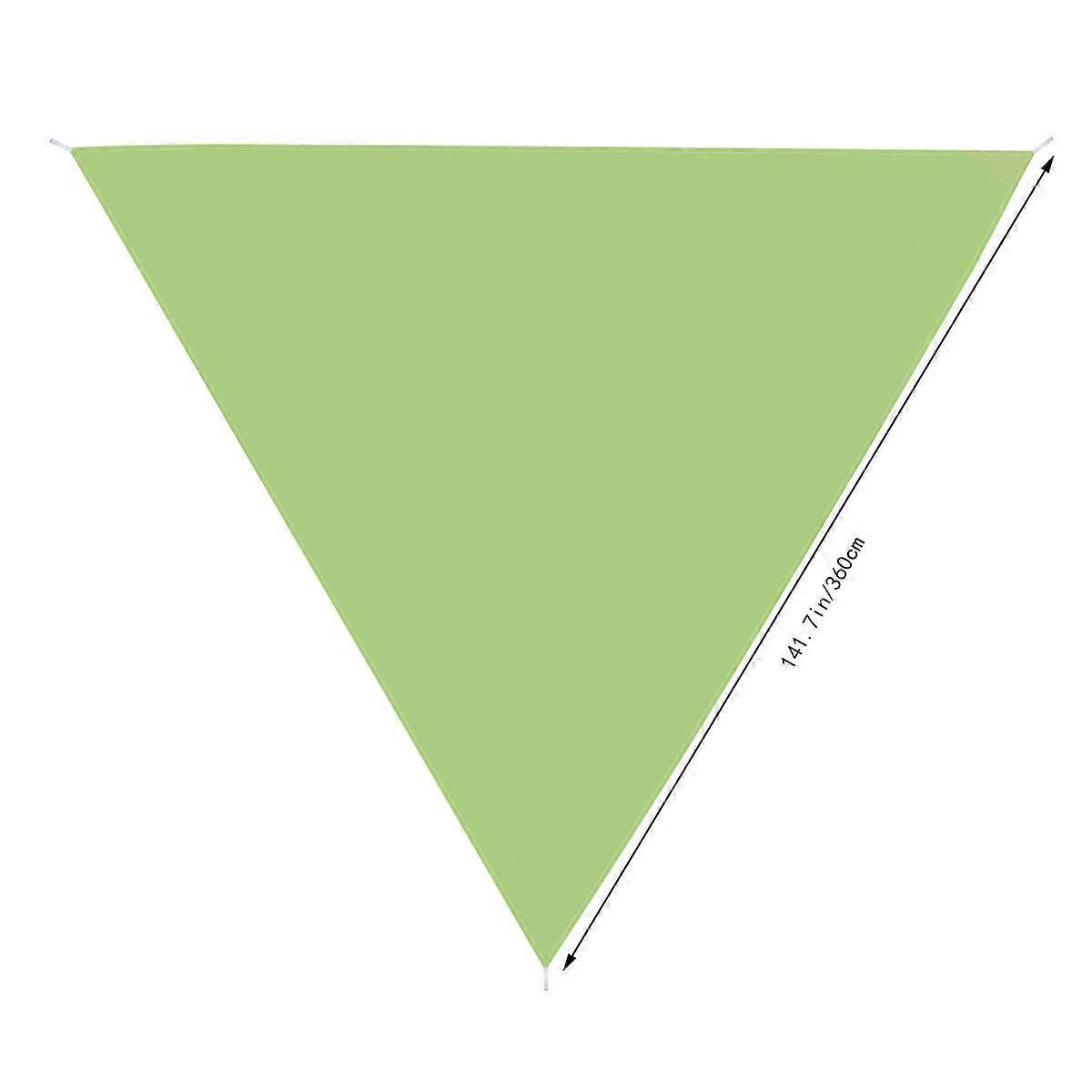 Green Triangle Sun Shade Sail Canopy for Outdoor Use