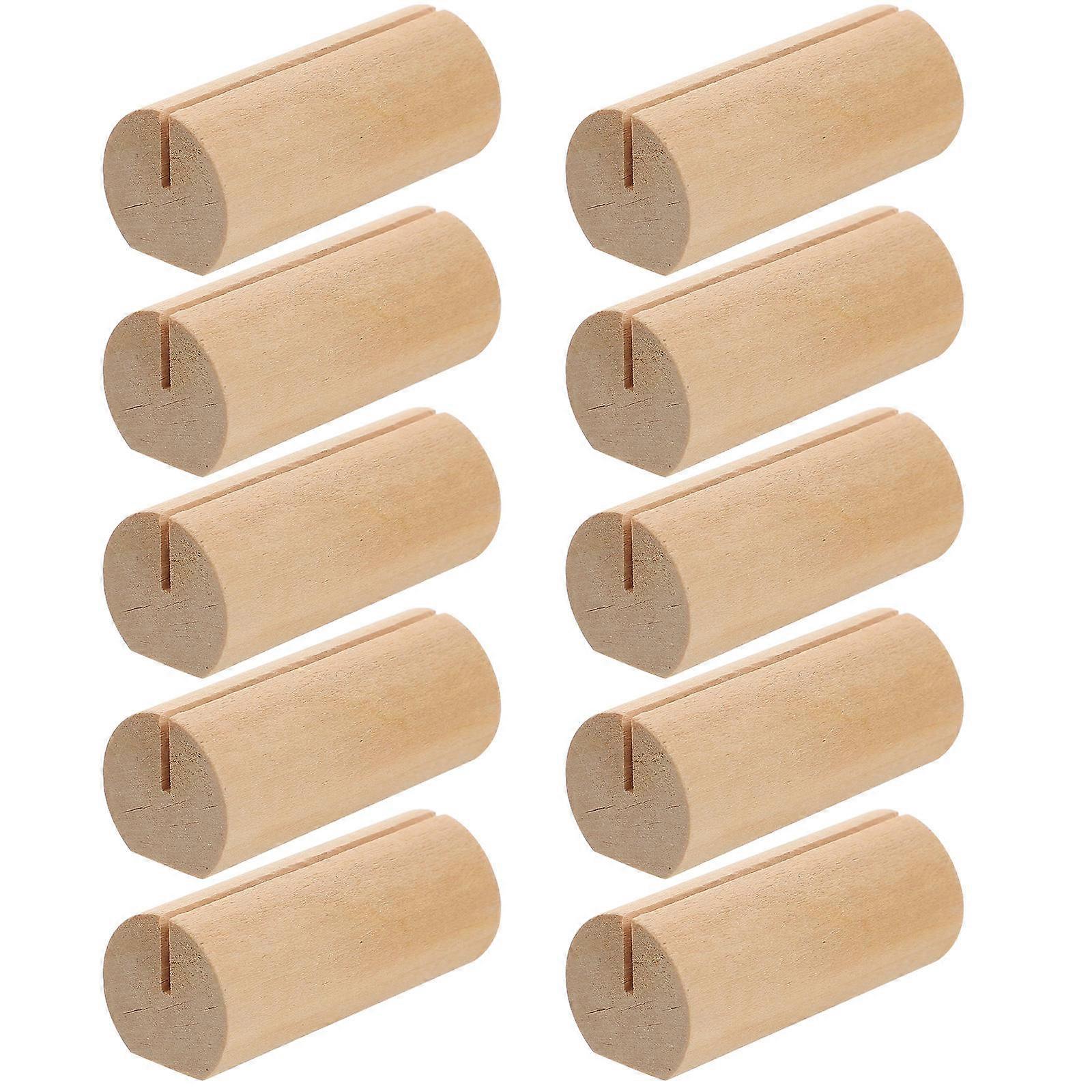 Photo Holders for Table Setting Wooden Decorative Item for Shopping Malls Rectangular Shape 10Pcs