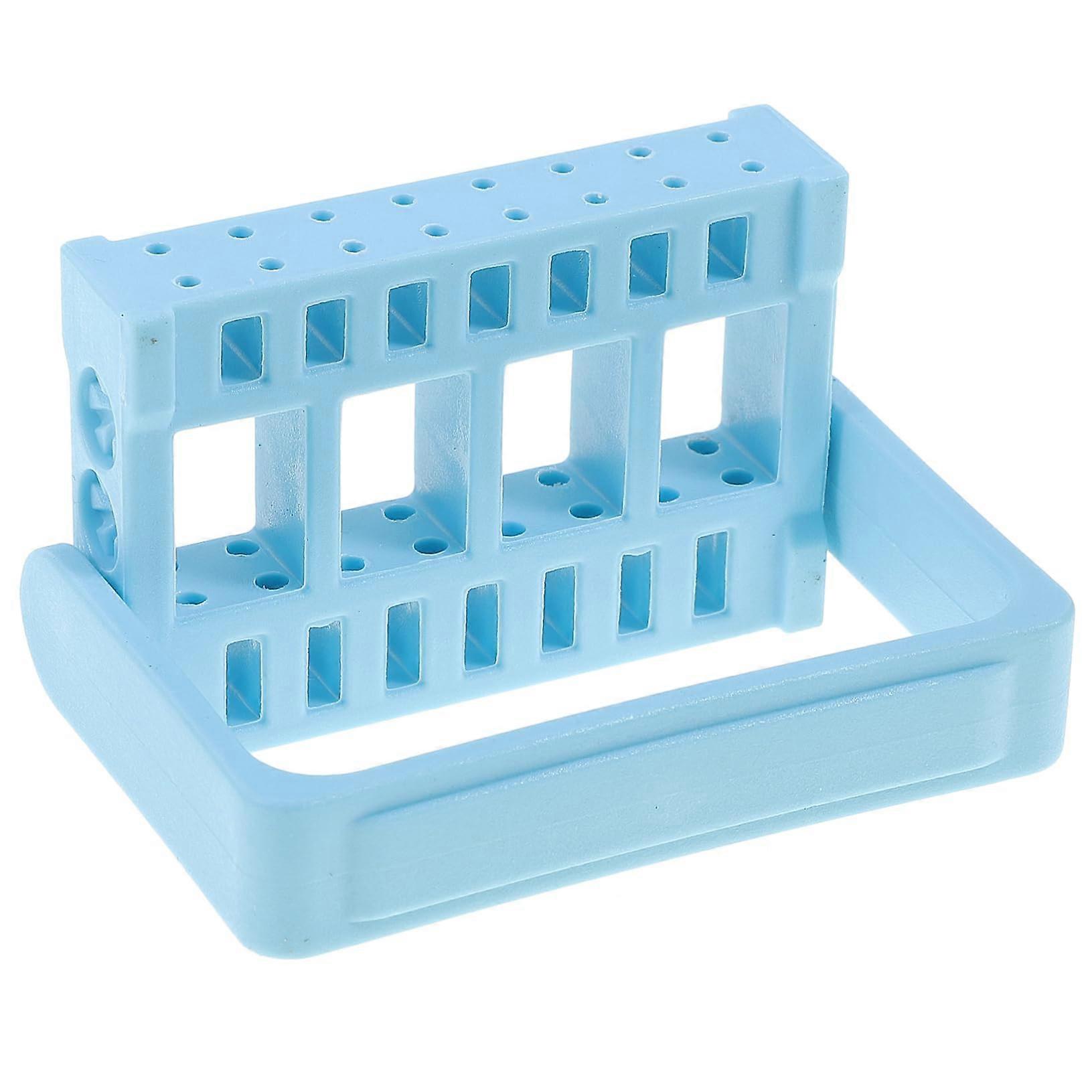Foldable Nail Drill Bit Holder Case with 16 Slots for Organized Storage, Professional and Home Use