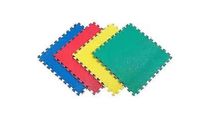 Foam Interlocking Floor Tiles 24 x 24 Reversible Mats for Home Gym and Playroom 48 sq ft Set