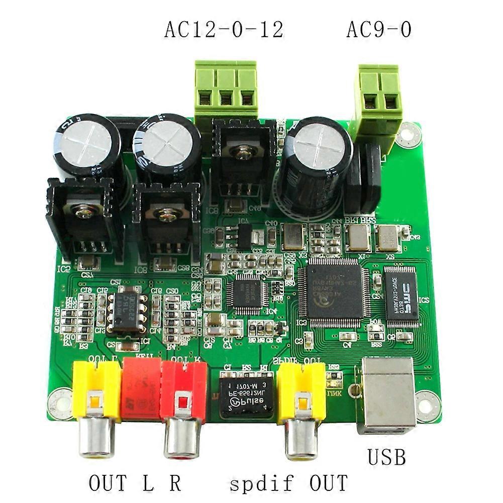 DAC Decoder Board 32BIT384K / USBDAC (CM6631A + AKM4490) DAC 32 / 384KDAC