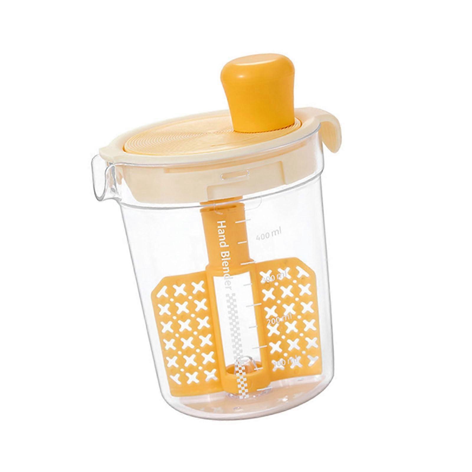 Measuring Mixing Cup with Precise Scale, Lid and Filter Plate for Kitchen and Outdoor Use