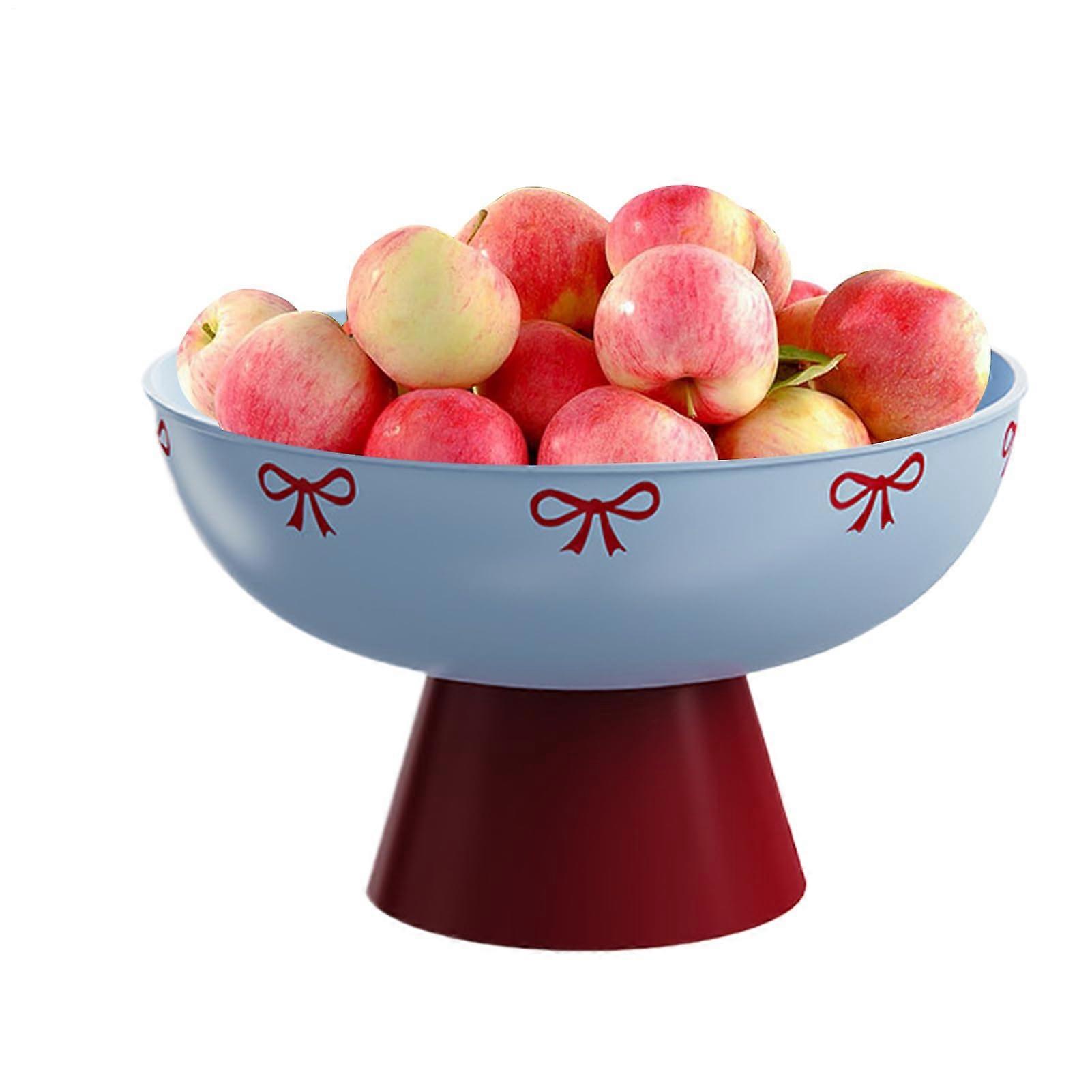 Fruit Serving Tray with Drain for Kitchen and Dining Table, Large Modern Matte Vegetable Basket