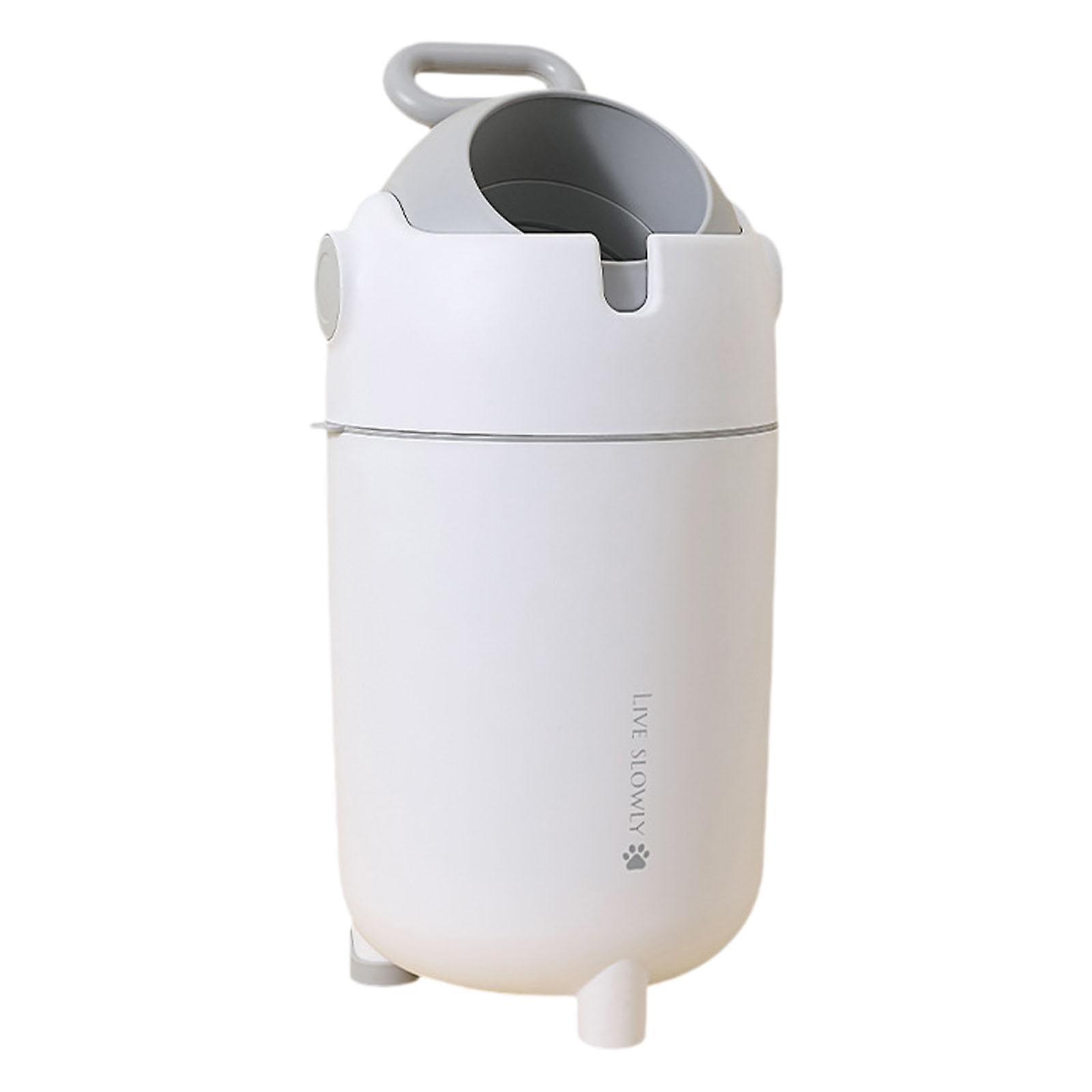 Compact Kitchen Trash Can with Lid, Plastic Waste Bin,  Sealing Design for Apartment & Home