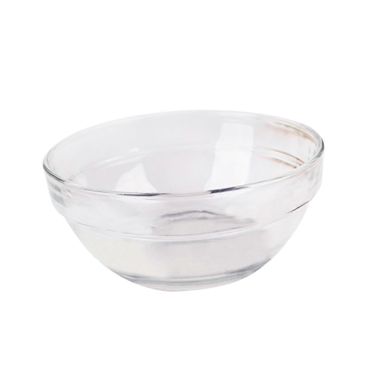 Glass Mixing Bowl for Baking and Cooking, Clear Stackable Kitchen Prep Bowl, Easy to Clean