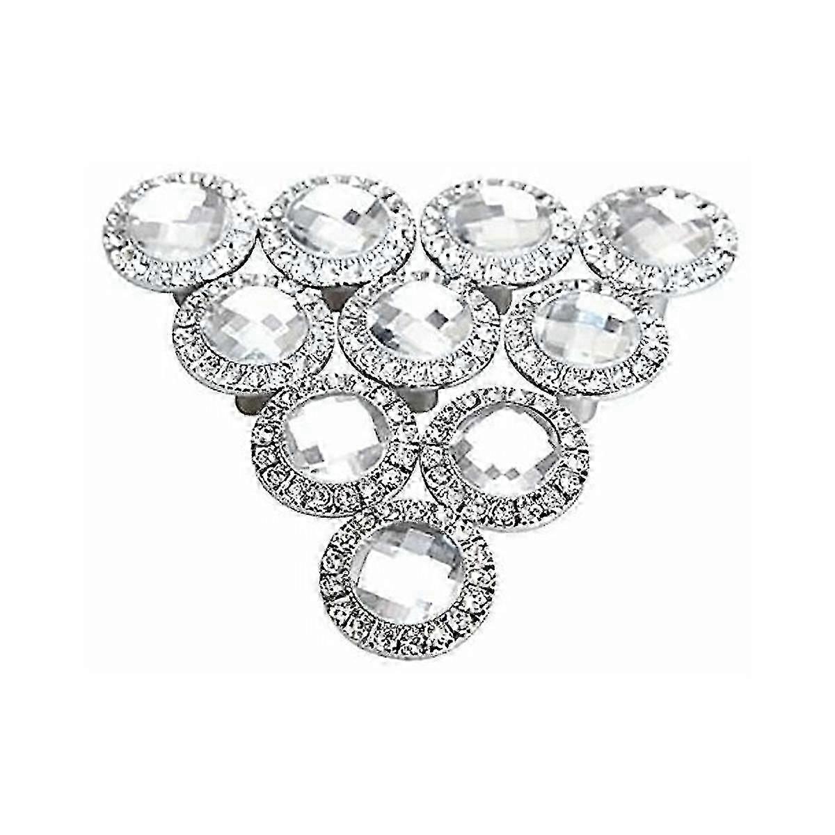 2025 30mm Round Door Knobs, Crystal Sparkle Handle for Cabinets