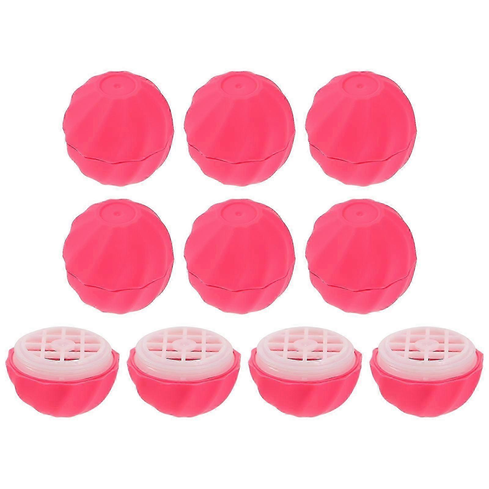 Lip Balm Sphere Container for Storage 10Pcs Refillable Plastic Lip Balm Boxes