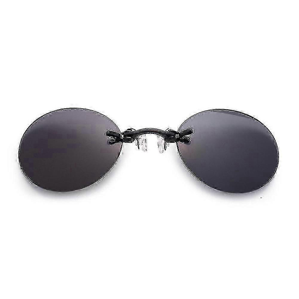 Gafas de sol Matrix Morpheus Retro para hombre, redondas, con clip en la nariz, recién llegadas