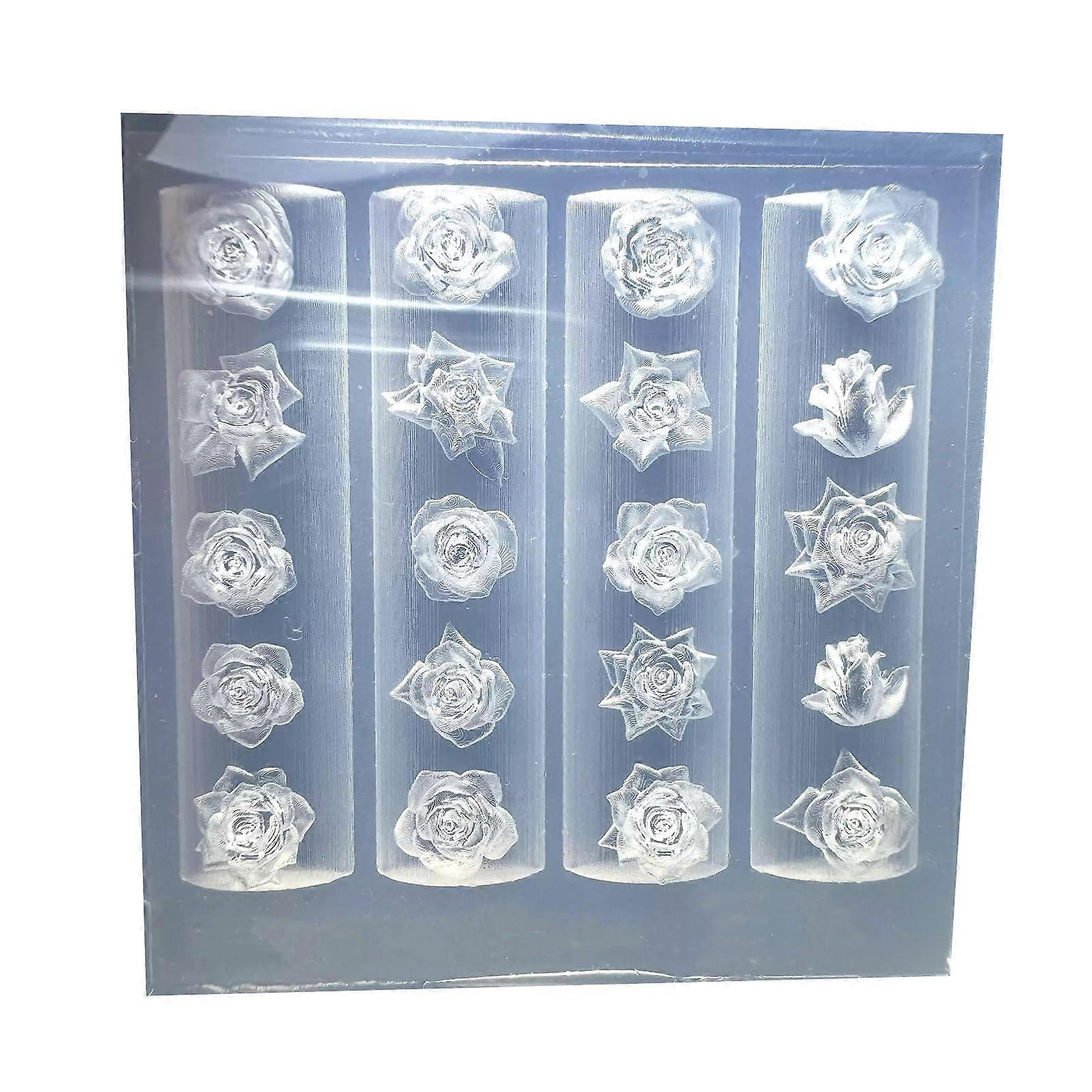 Nail Art Silicone Mold for Quick 3D Designs, Easy Release, Reusable Professional Pattern Tool