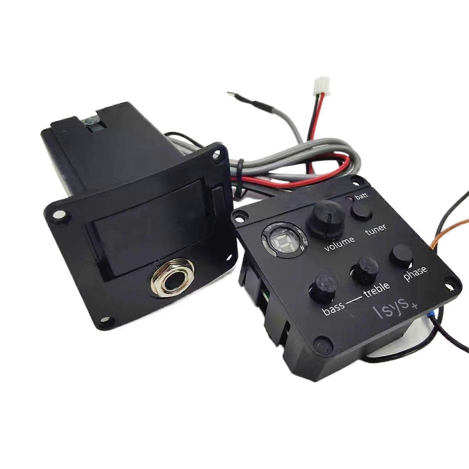 Acoustic Guitar Pickup Equalizer Box with Precise Tone Control for Folk Guitar Live Performance