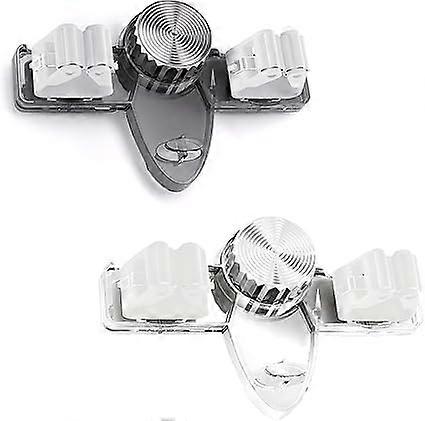 No Drill Broom Holder Wall Mount with Suction Cup Hooks, Space Saving Adjustable Mop Organizer for Kitchen Bathroom (2 Mix)