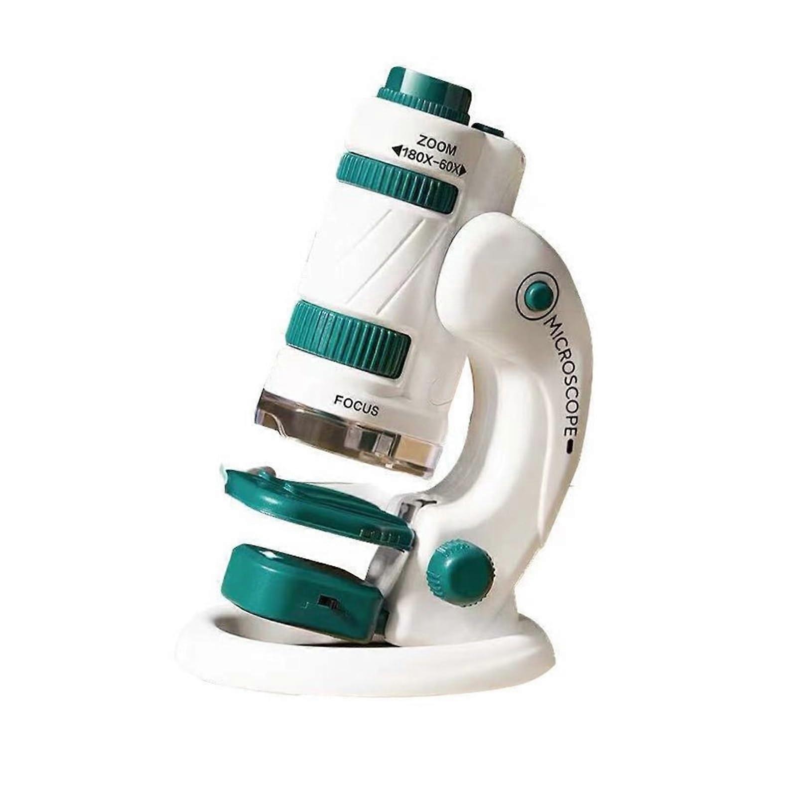 Kids Portable Microscope with LED Light 60x180x for Science Experiments and Outdoor Exploration