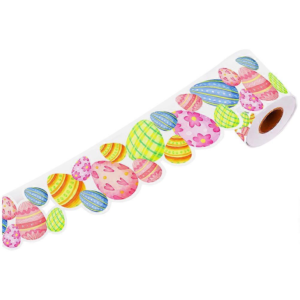 Decorative Luggage Sticker Border Paper for Bulletin Borders 1 Roll Multi