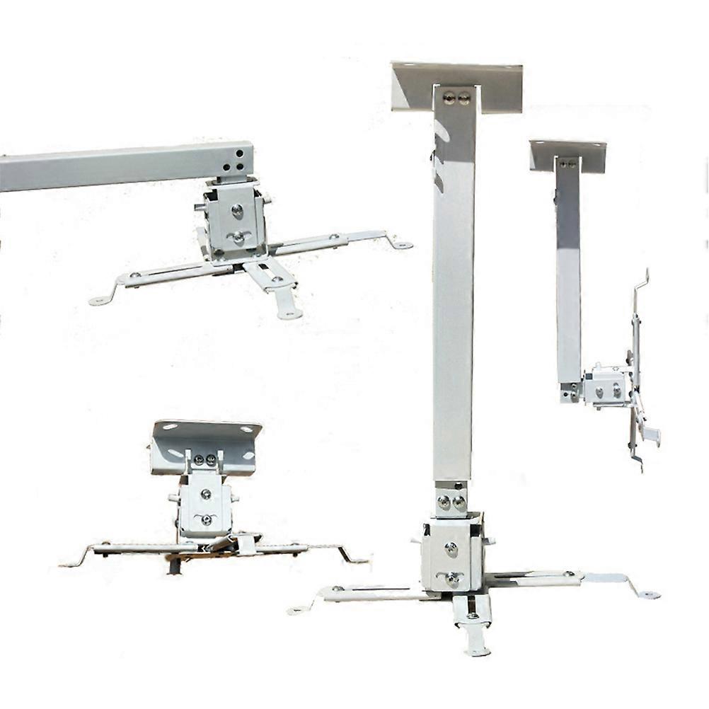 Projector Ceiling Mount Adjustable Bracket for LED 3Pcs White