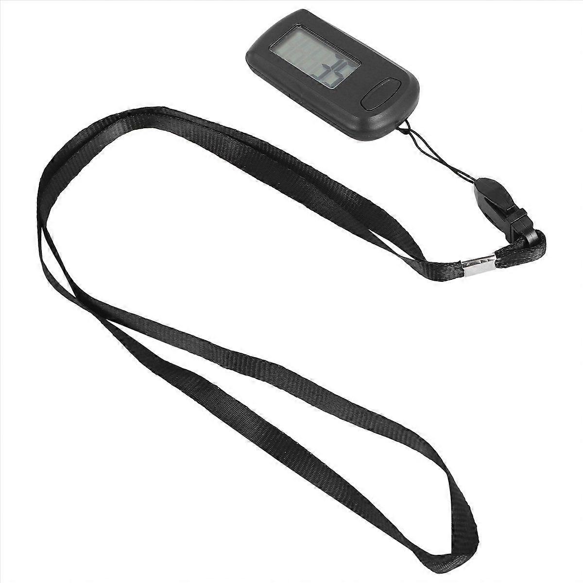 1Pcs Pedometer 3D Step Counter for Walking, Track Steps Lanyard