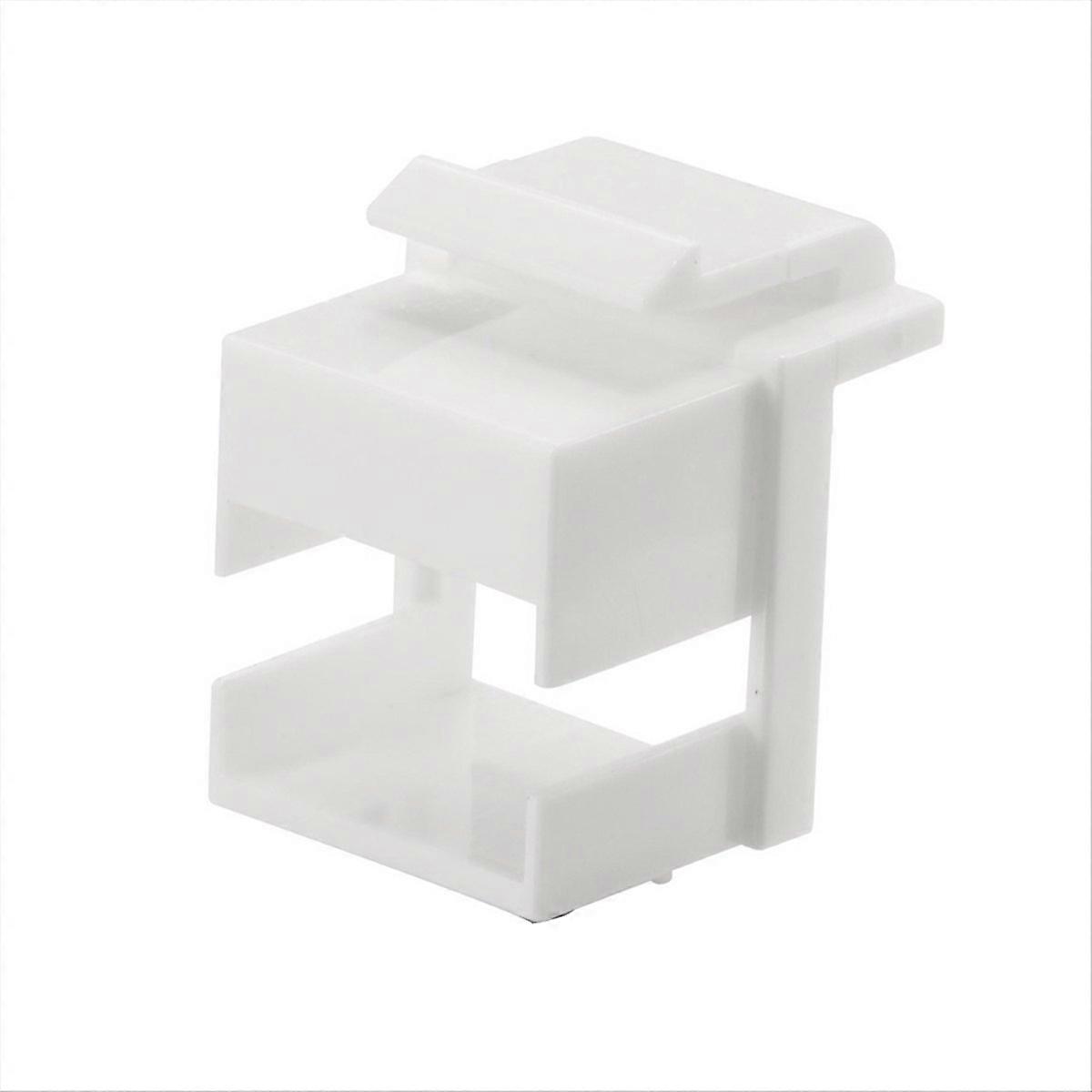 50pcs RJ45 Jack Coupler Wall Plate White