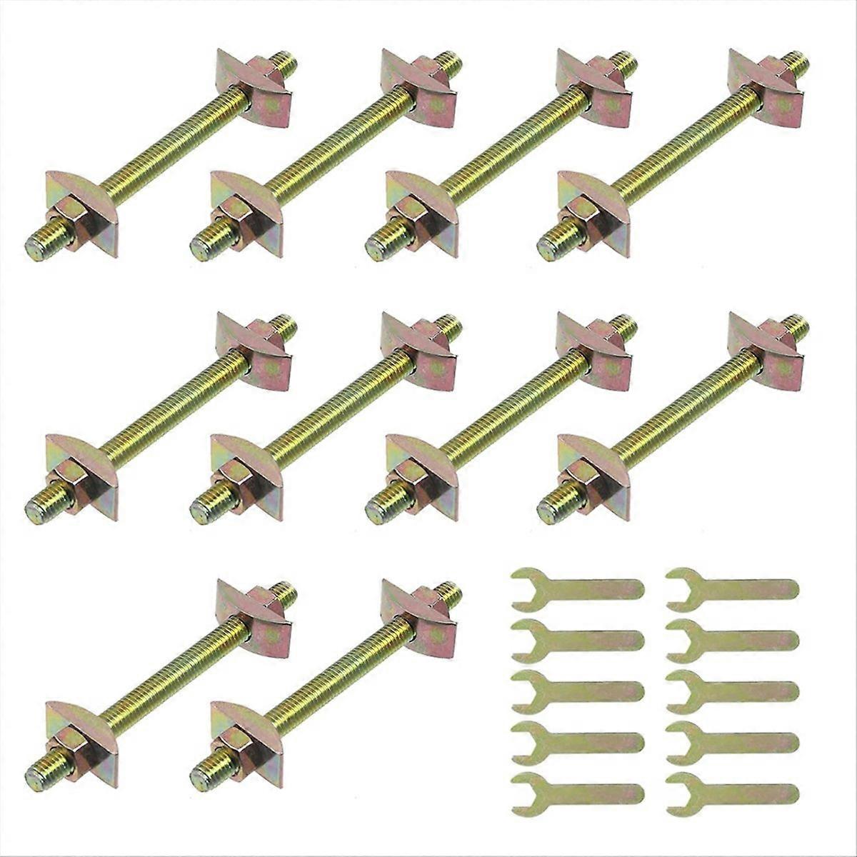 10 Sets Countertop Connector Bolts,Table Top Fasteners,A