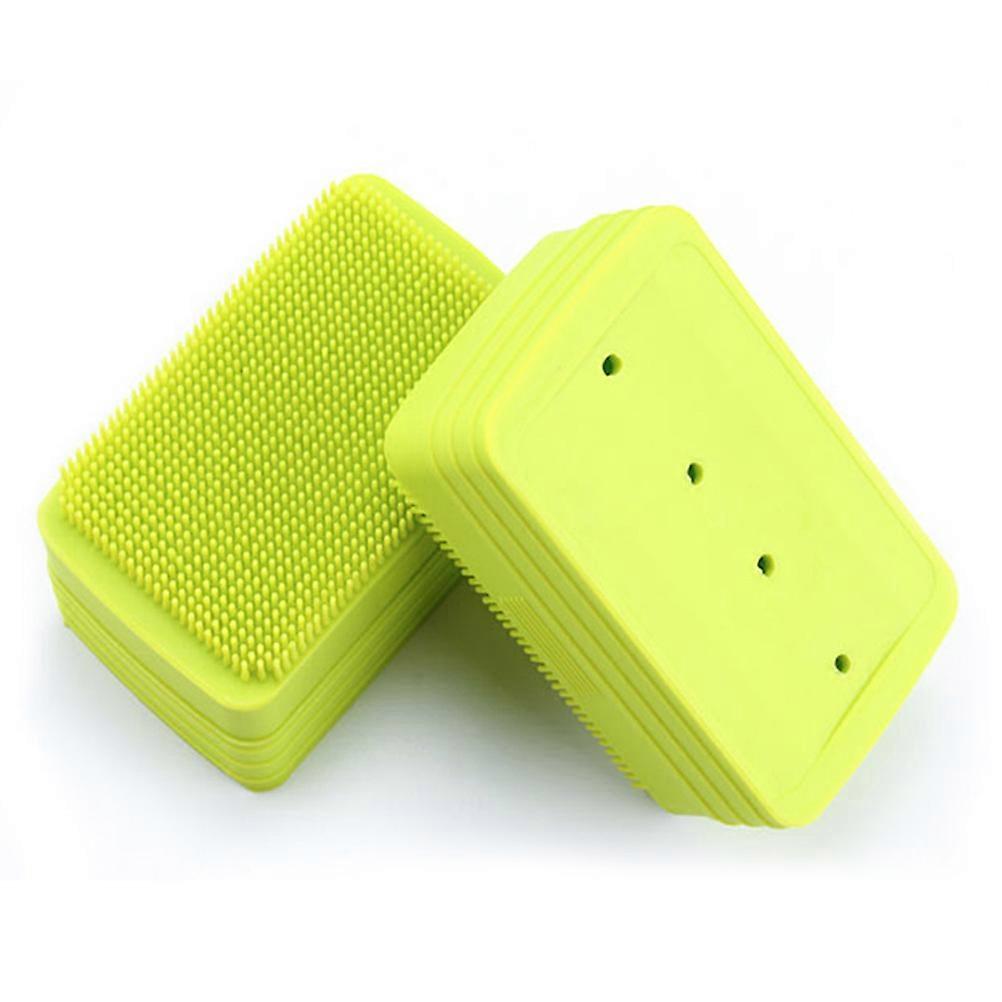 Bathroom Soap Container Rectangular Soap Box Waterproof Leak Proof Green 10.3x6.3x4.6cm Portable 1Set