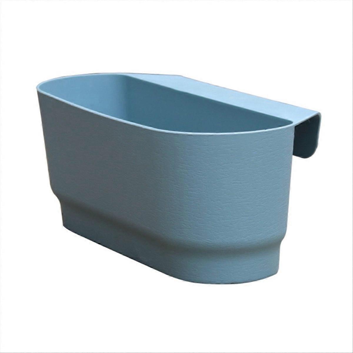 Semi Circular Wall Hanging Railing Flower Plastic Pots Baskets C