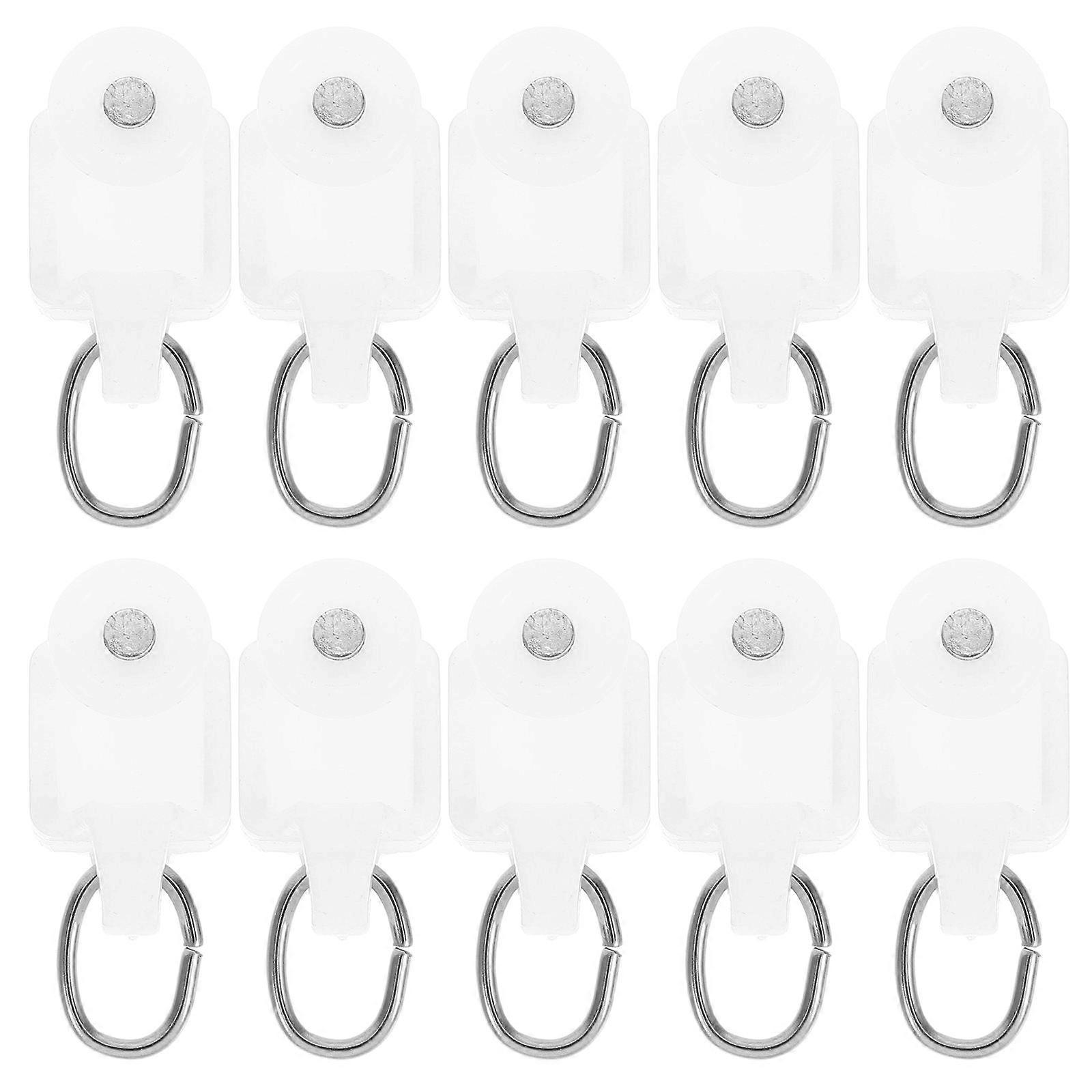 Silent Curtain Hook Roller for Curtain Use 50Pcs Pulley Hooks