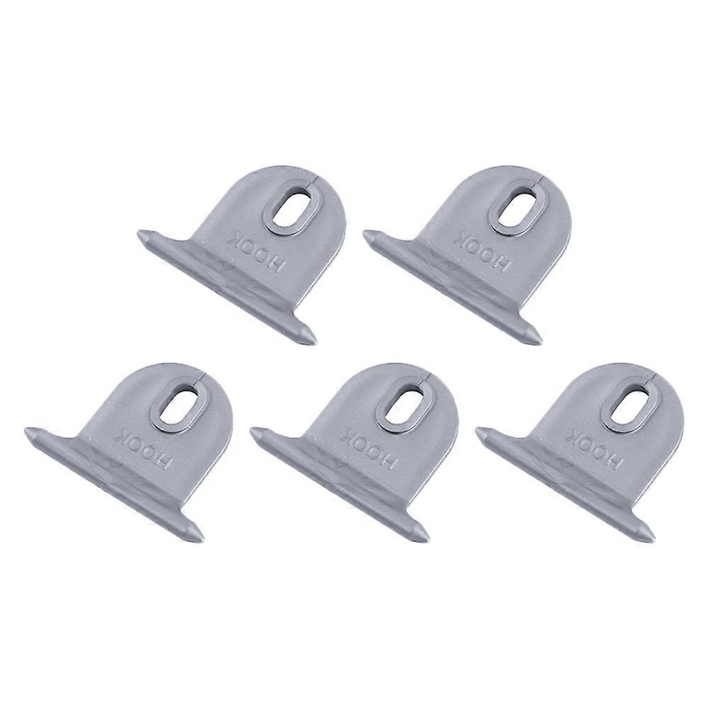 Touring Car Awning Hooks Ring Grey for Clothes Supplies 5Pcs Set
