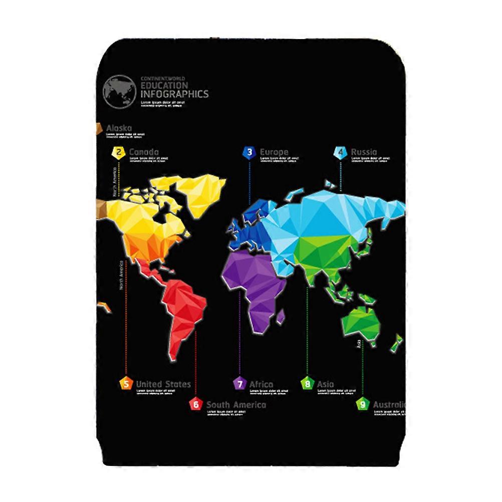 Travel Luggage Cover Protector World Map Pattern for Suitcase 3Pcs