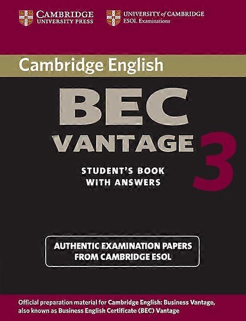 Cambridge Bec Vantage 3 Elevbog med svar