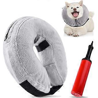 Small Dog Cat Inflatable Cone Recovery Collar Soft Puppy Pet Protective Collar  Gift