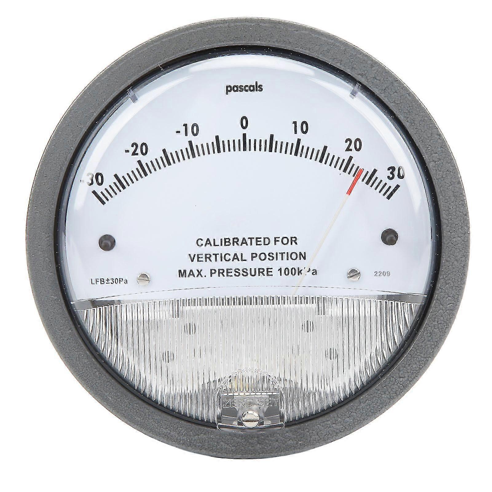 Differential Pressure Gauge for HVAC Filter Detection, Pointer and Vacuum Components