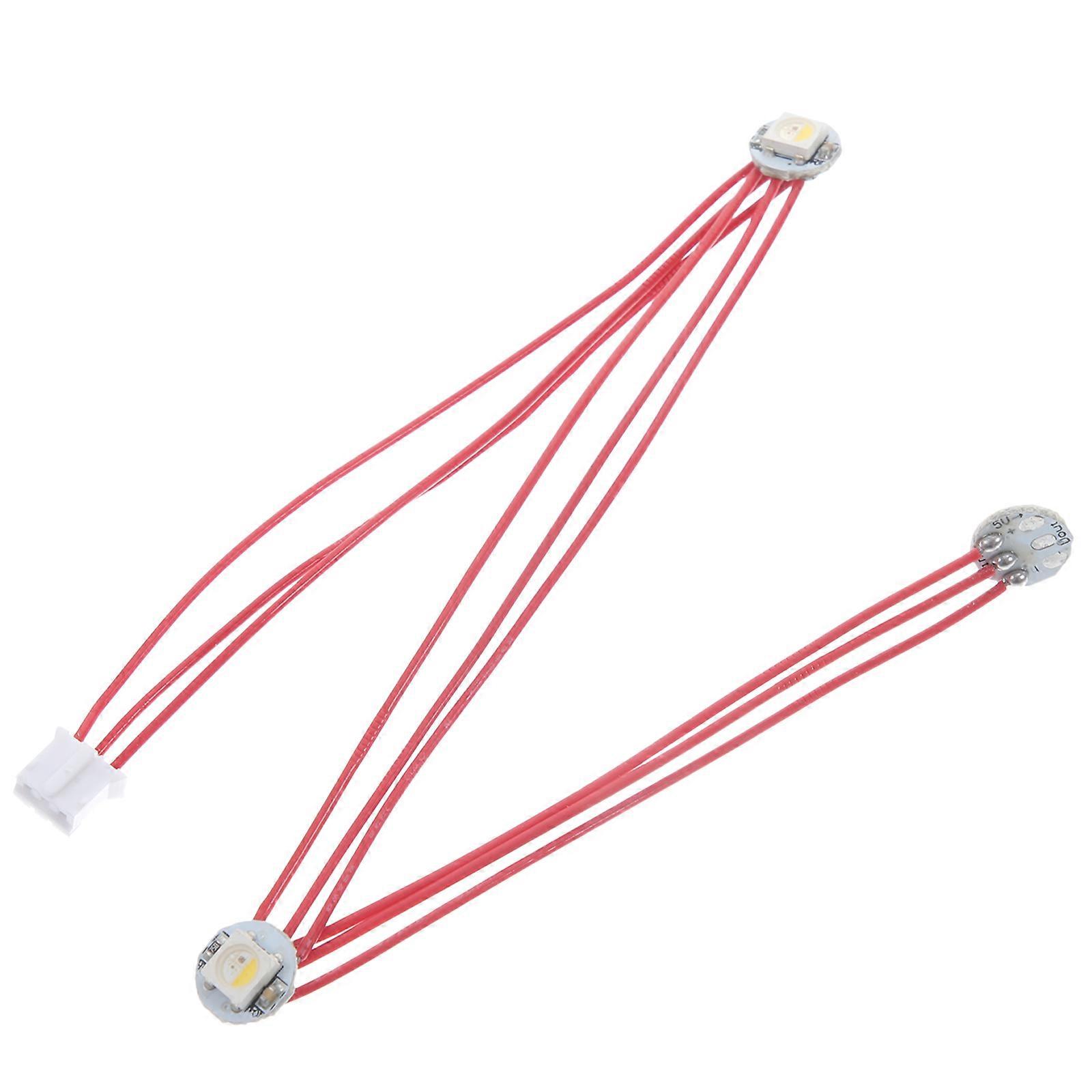 3Pcs Button Pcb LED for 3D Printer Rgbw Mini Lamp Panel with Cable