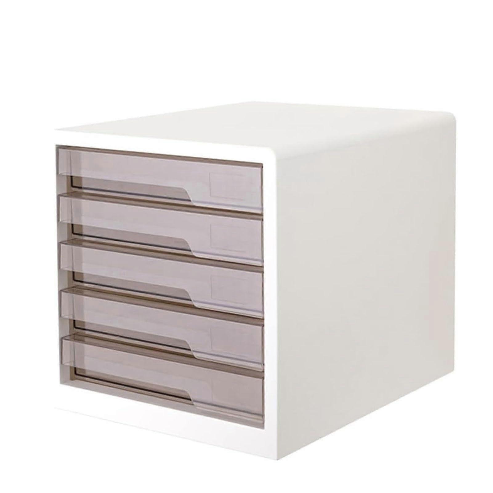 Plastic File Storage Drawer MultiLayer A4 Document Organizer Box for Office Desktop Efficiency