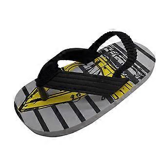 Chinelo infantil com tira ajustável para meninas e meninos, tamanho 5, sandálias para bebês e crianças pequenas, calçado de praia em EVA