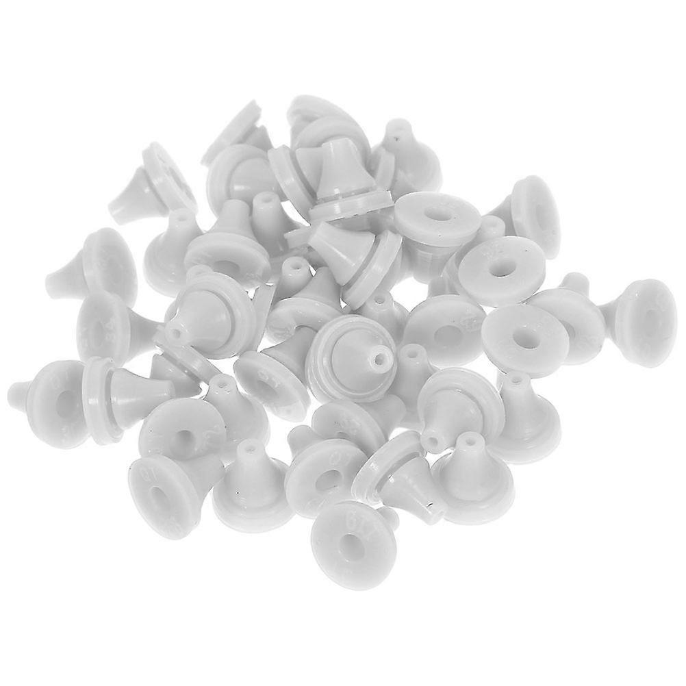 Grå silikonduschmunstycken för duschmunstycke, utbyte av sprayhål, 100-pack