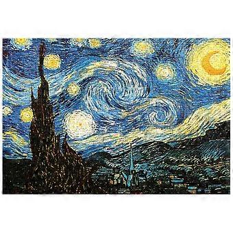 Starry Night 1000 Piece Jigsaw Puzzle for Adults, Thicker Paper, Clear Print, Vincent van Gogh Decor 70x50cm