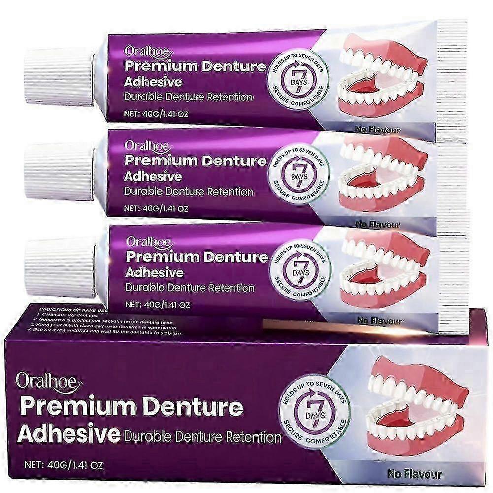 3x Extra Strong Thermoplastic Adhesive for Dental Use, Long-Lasting Hold Up to 4 Days, Universal Fit for All Ages