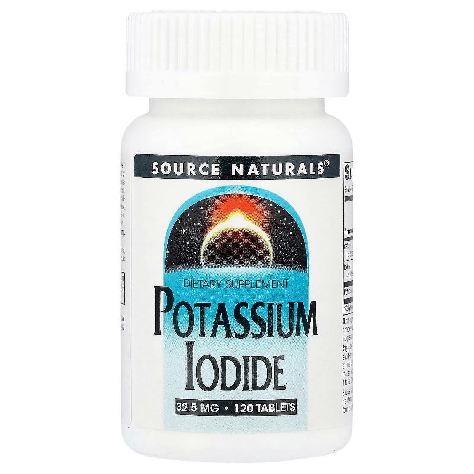 Source Naturals, Potassium Iodide, 32.5 mg, 120 Tablets